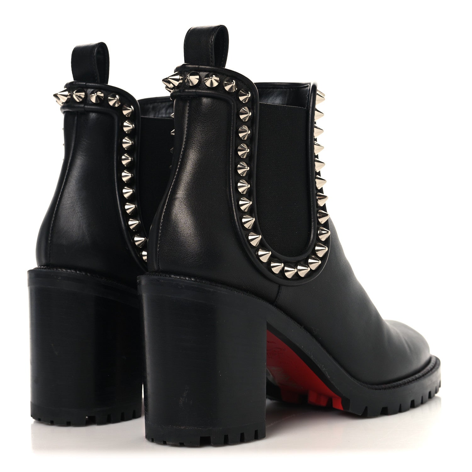 Christian Louboutin Nappa Spiked Capahutta 70 Chelsea Boots 40 Black 5 of 9
