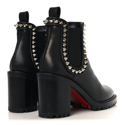 Christian Louboutin Nappa Spiked Capahutta 70 Chelsea Boots 40 Black 5 of 9