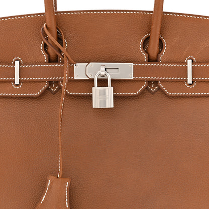 Hermes Natural Barenia Faubourg Birkin 30 Fauve 8 of 12