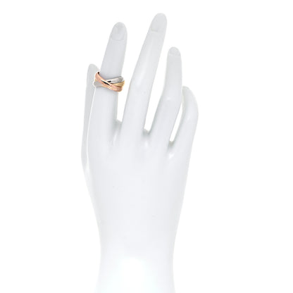 Cartier 18K Pink Yellow White Gold Classic Les Must De Cartier Trinity Ring 52 6 4 of 10