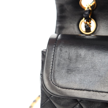 Chanel Lambskin Quilted Medium Double Flap Black 9 of 15