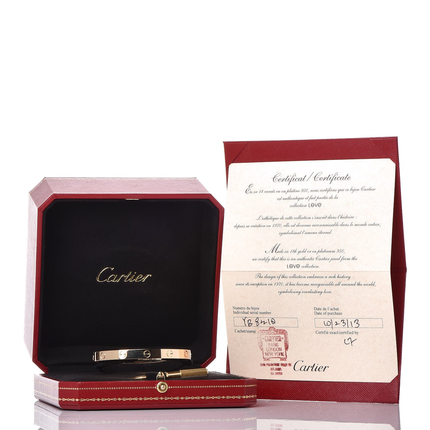 Cartier 18K Yellow Gold LOVE Bracelet 17 6 of 6