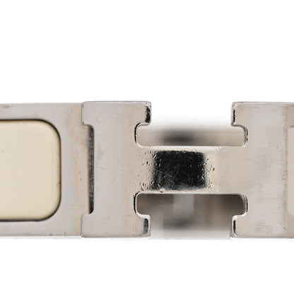 Hermes Enamel Narrow Clic Clac H Bracelet PM White 7 of 9