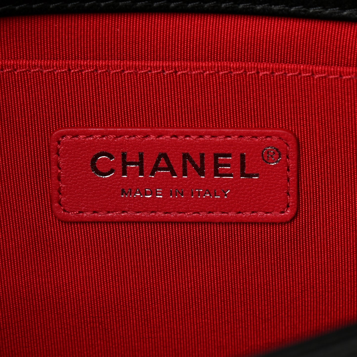 Lambskin Tweed Logo Embroidered Medium Boy Flap White Red Black