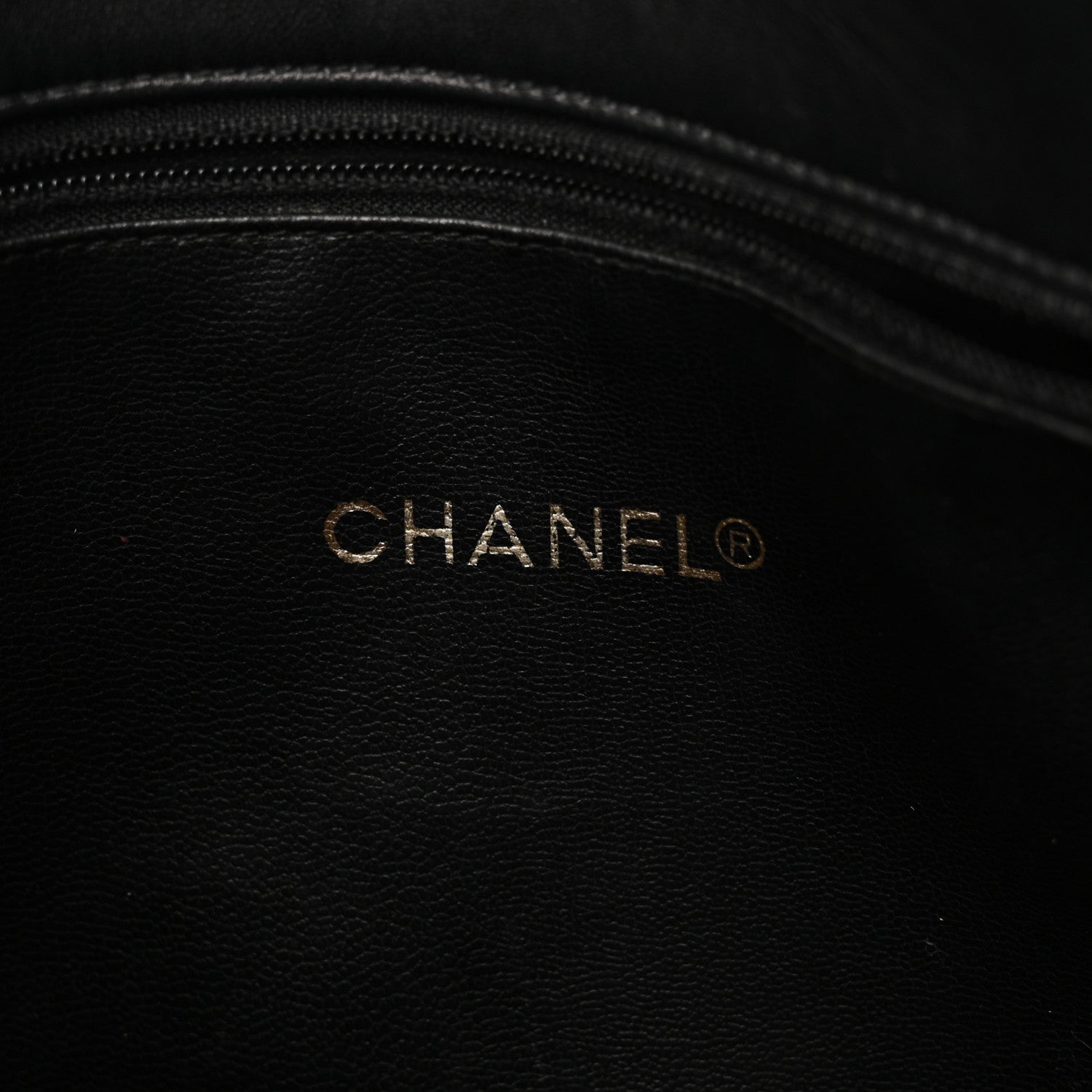 Chanel Lambskin Shopping Tote Black 6 of 12