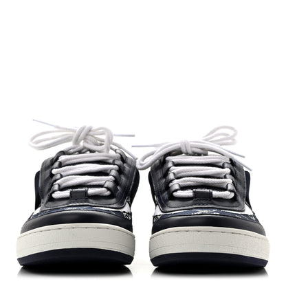 Louis Vuitton Canvas Monogram Lous Open Back Sneaker 38 Navy Blue 3 of 12