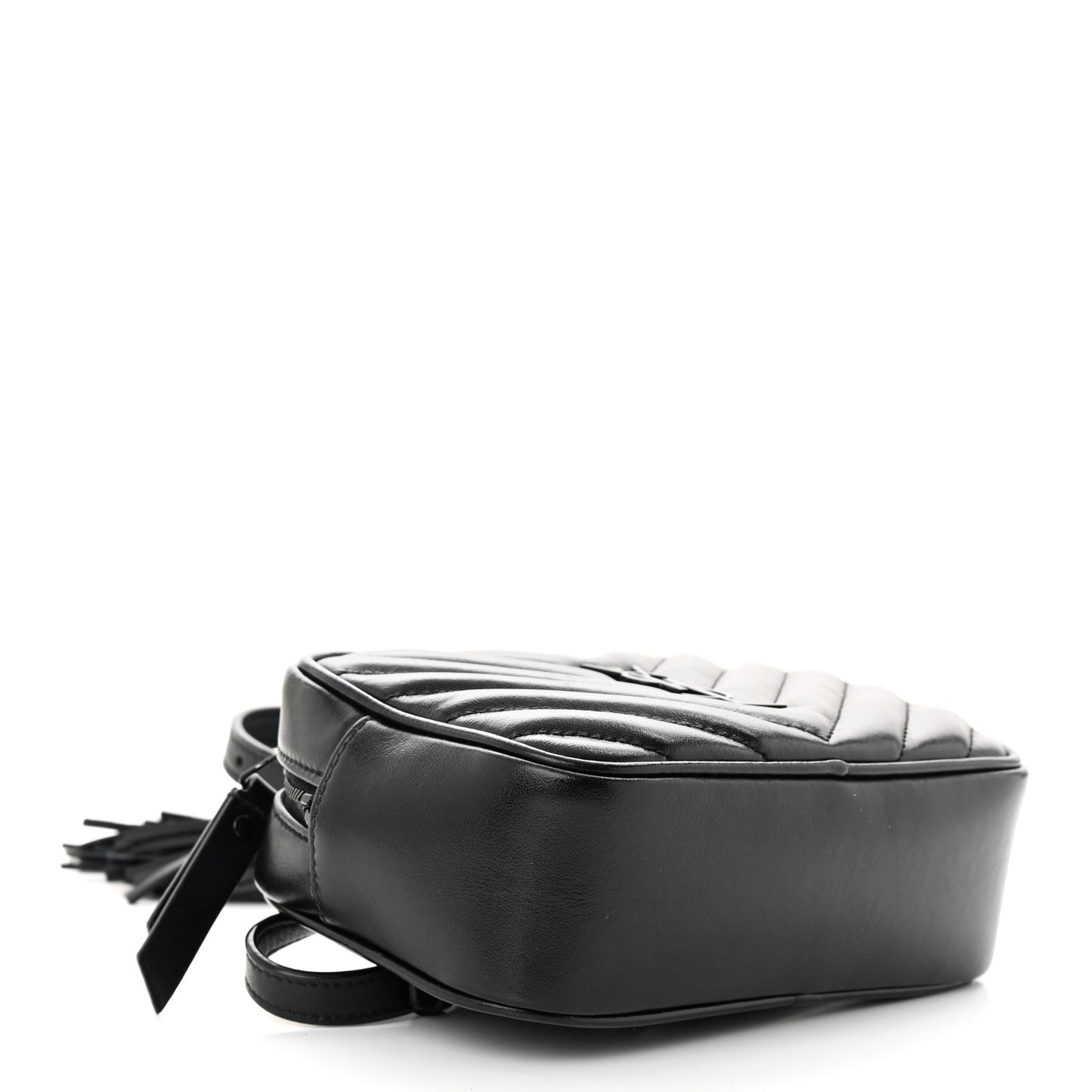 Calfskin Matelasse Monogram Lou Belt Bag Black