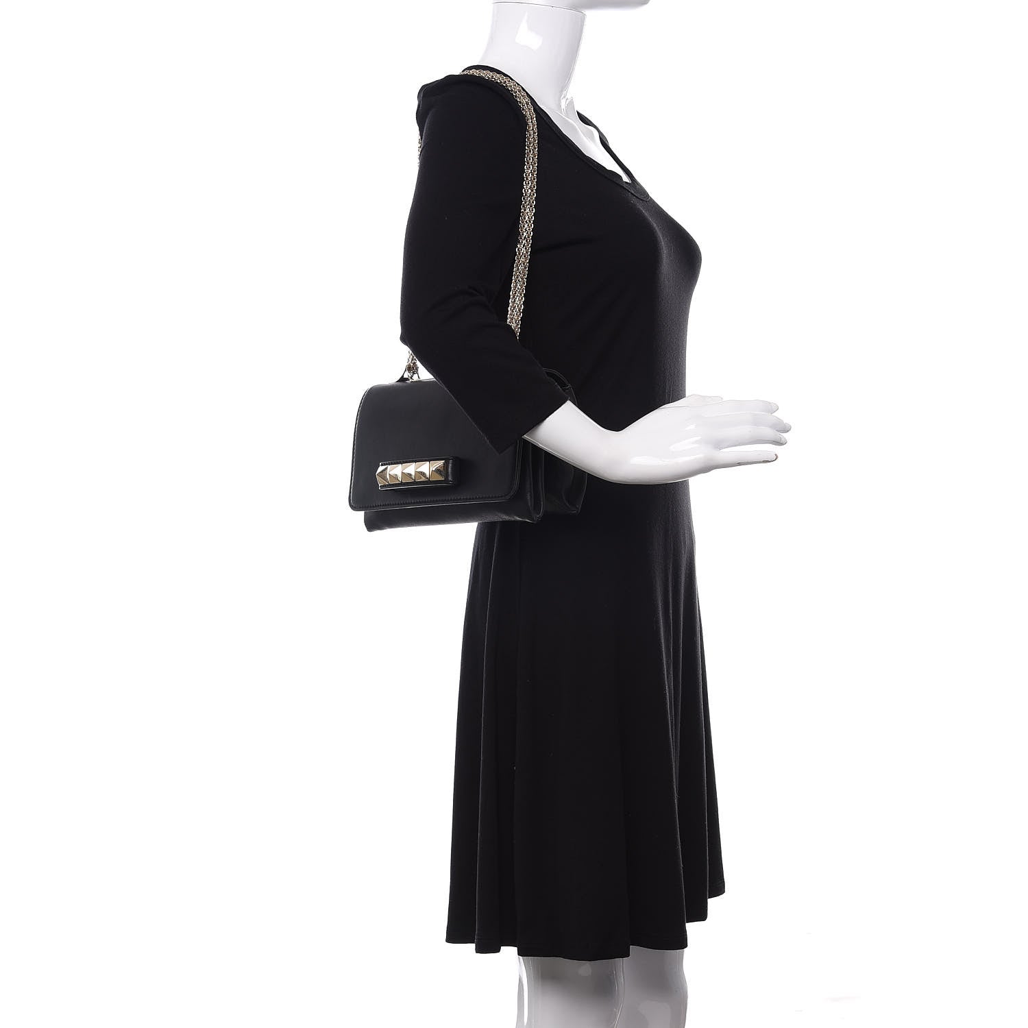 Valentino Garavani Nappa Va Va Voom Shoulder Bag Black 2 of 10