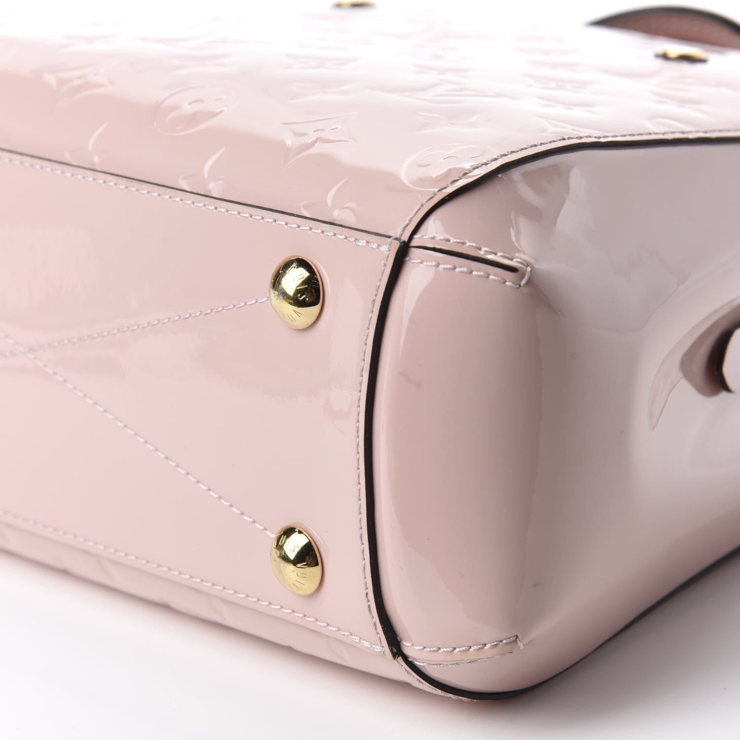 Louis Vuitton Vernis Montaigne BB Rose Ballerine 7 of 14