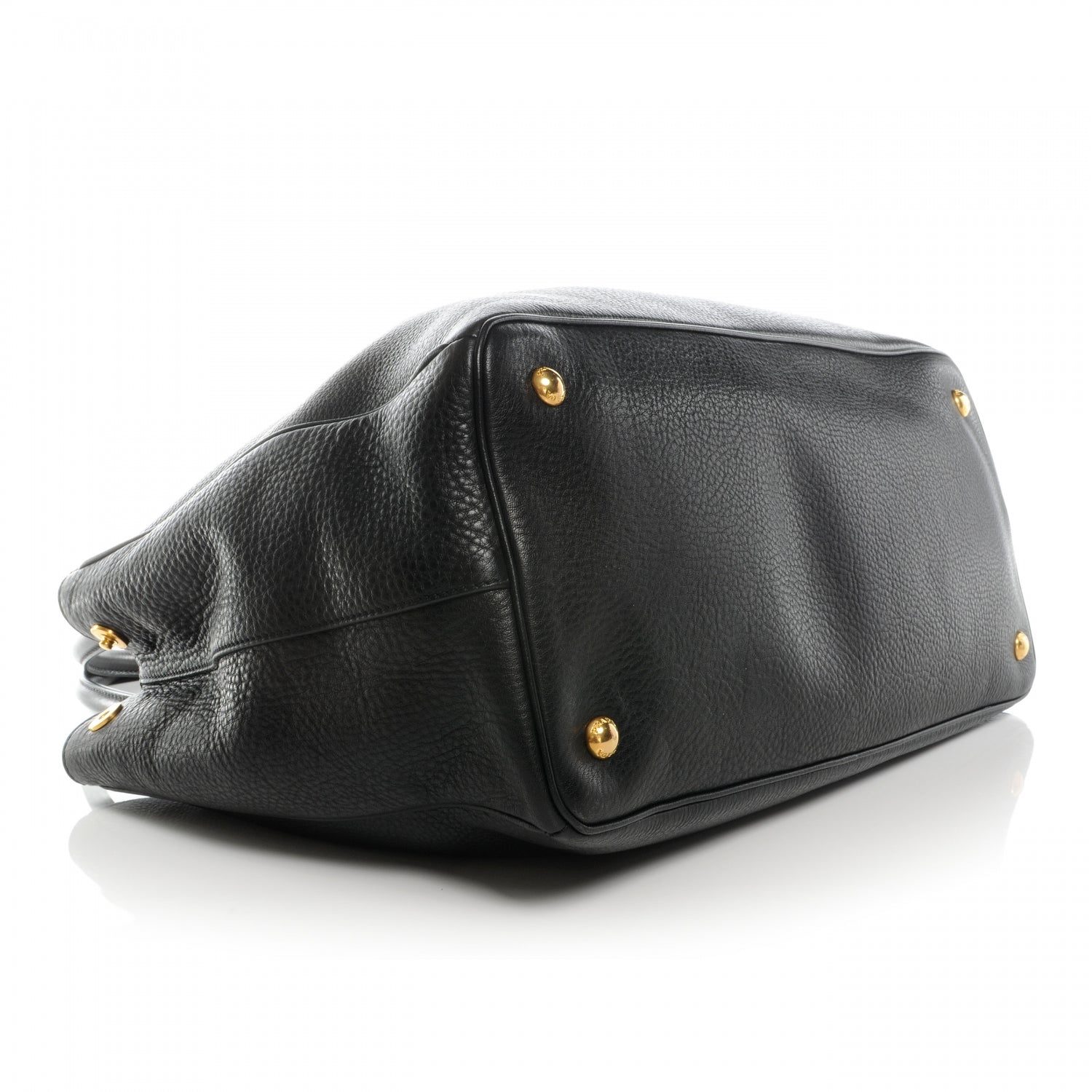 Prada Vitello Daino Shopping Tote Nero Black 4 of 10