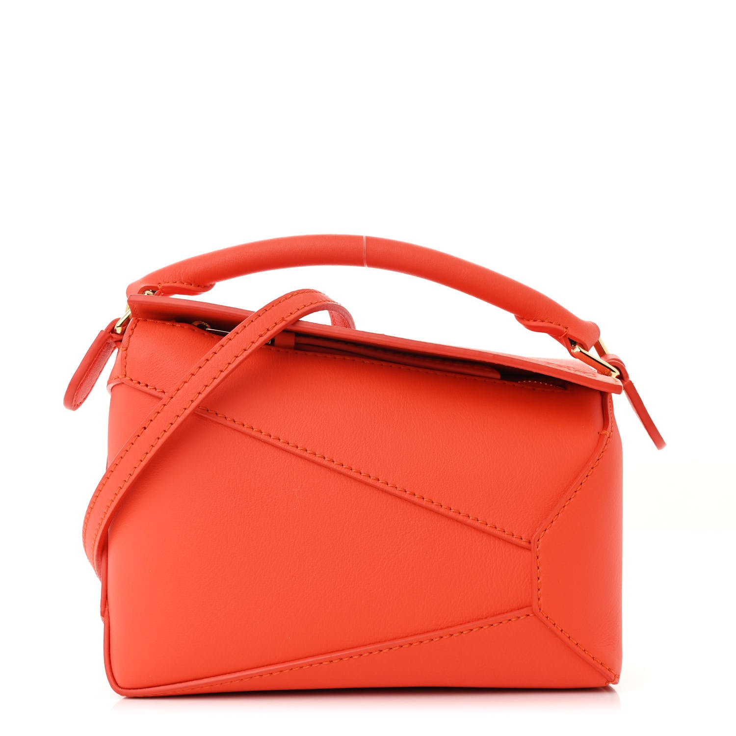 Loewe Calfskin Mini Puzzle Edge Bag Vivid Orange 1 of 11