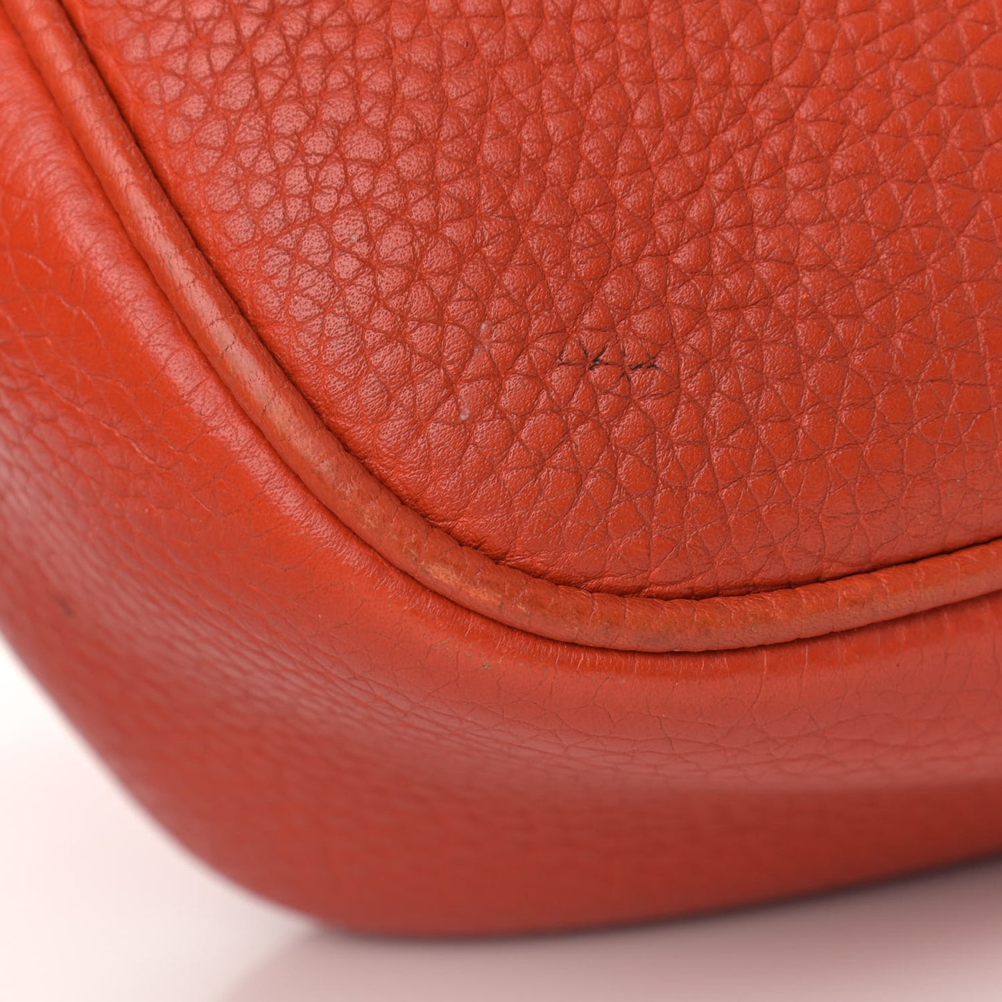 Pebbled Calfskin Small Soho Disco Bag Sun Orange