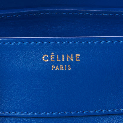 Celine Smooth Calfskin Mini Luggage Royal Blue 7 of 9