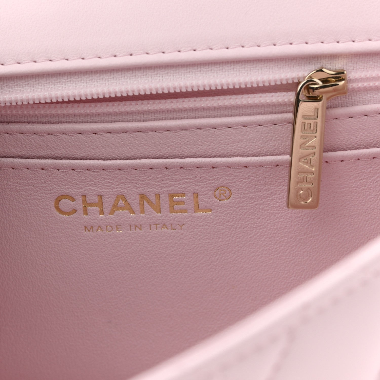 Chanel Lambskin Quilted Mini Top Handle Rectangular Flap Light Pink 6 of 12