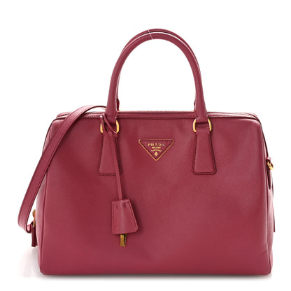 Prada Saffiano Lux Bowler Peonia 1 of 15