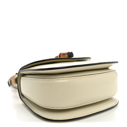 Gucci Boarded Dyana Lux Calfskin Web Mini Bamboo 1947 Top Handle Bag Mystic White 4 of 10