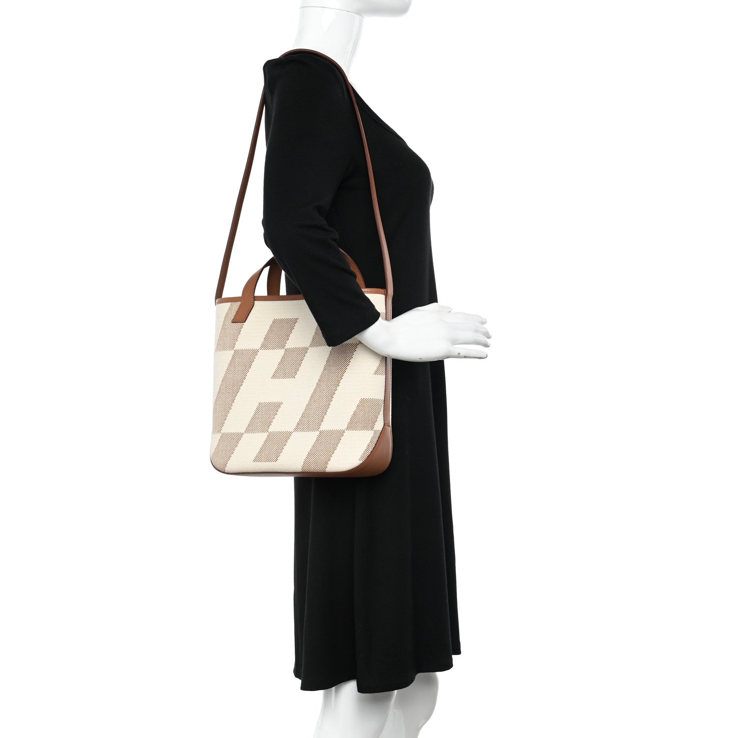 Hermes Swift Toile H Cabas H En Biais 27 Ecru Naturel Gold 2 of 11