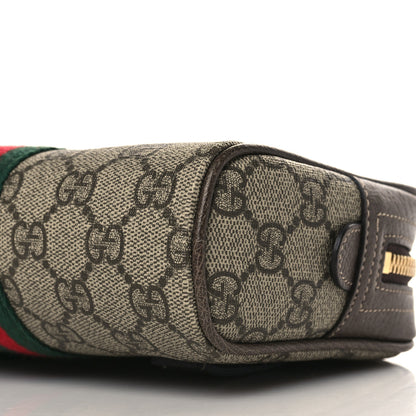 Gucci GG Supreme Monogram Web Small Ophidia Belt Bag 85 34 Dark Brown 9 of 9