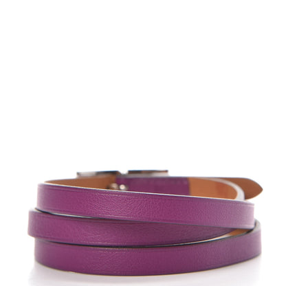 Hermes Swift Hapi 3 MM Triple Tour Wrap Bracelet M Anemone 3 of 4