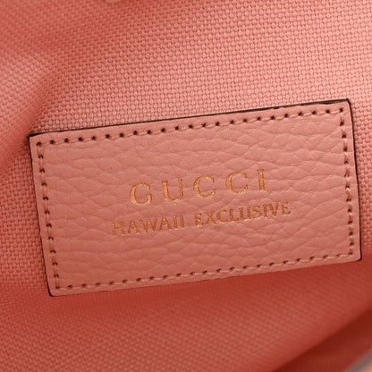 Gucci New Denim Dollar Calfskin Floral GG Monogram Medium Ophidia Shopping Tote Blue Tea Multicolor Powder Pink 6 of 13
