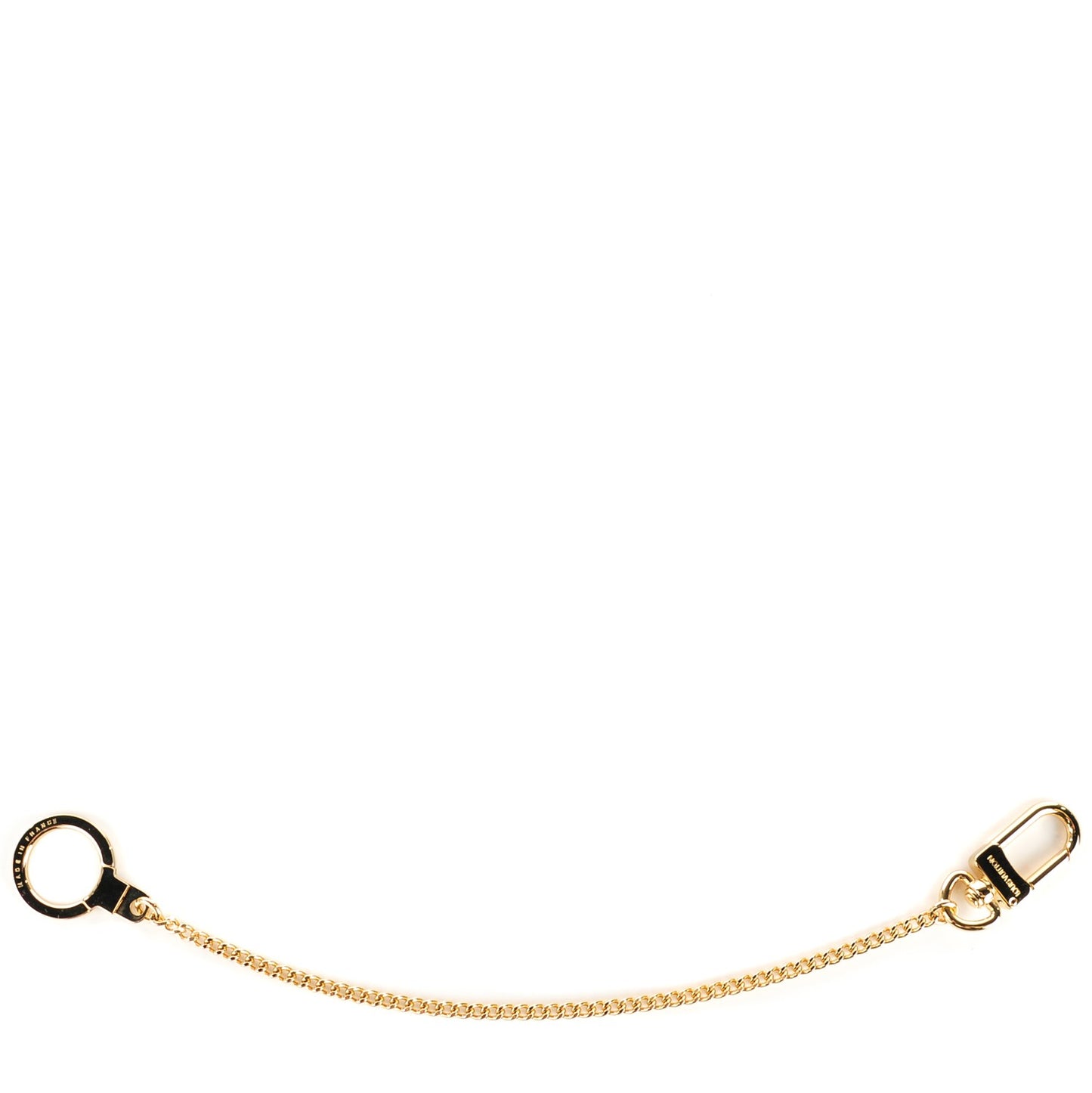 Metal Pochette Extender Key Ring Chain Gold