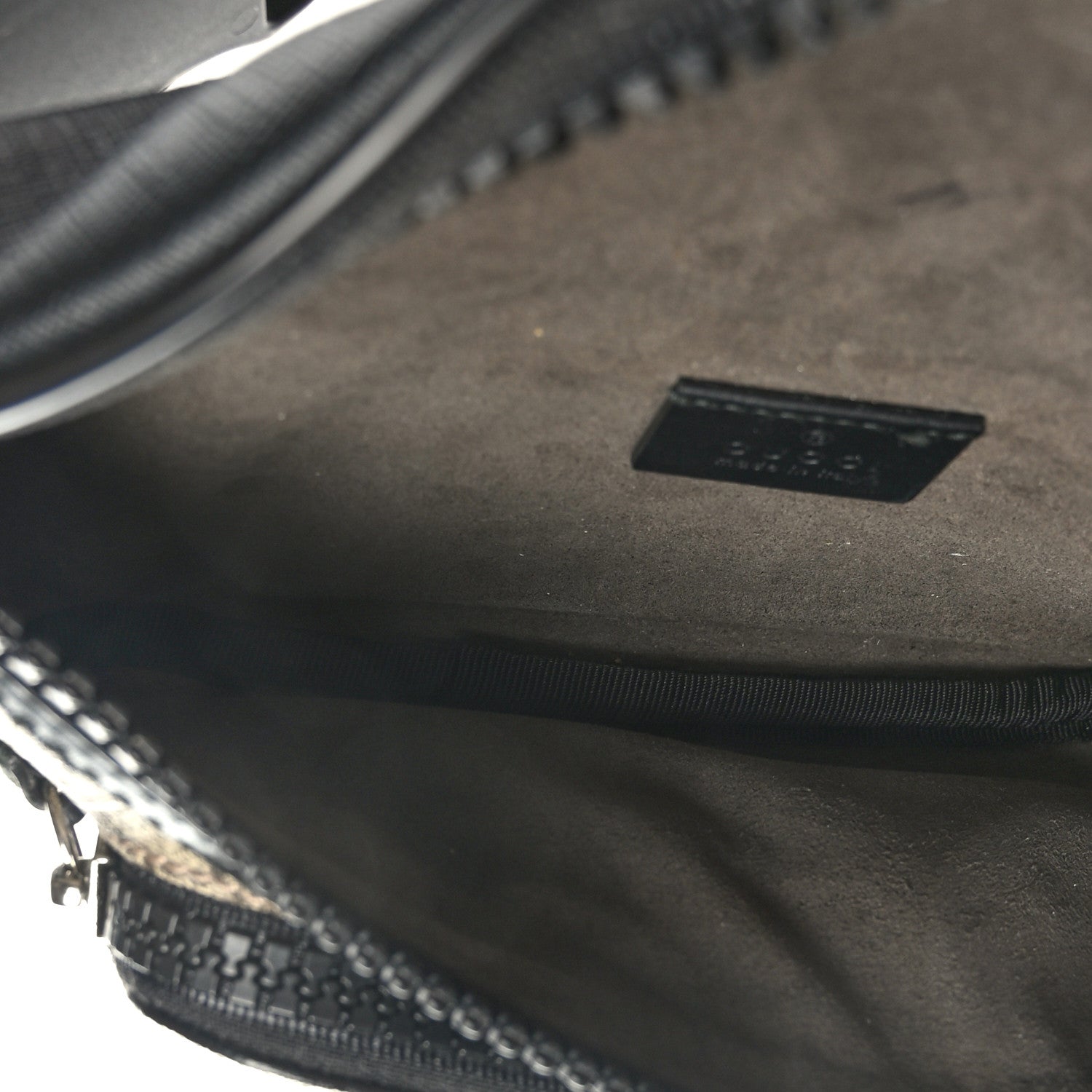 Gucci GG Supreme Monogram Belt Bag Black 5 of 10