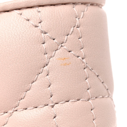 Christian Dior Lambskin Cannage Lady Dior Rendezvous Wallet On Chain Light Pink 14 of 14