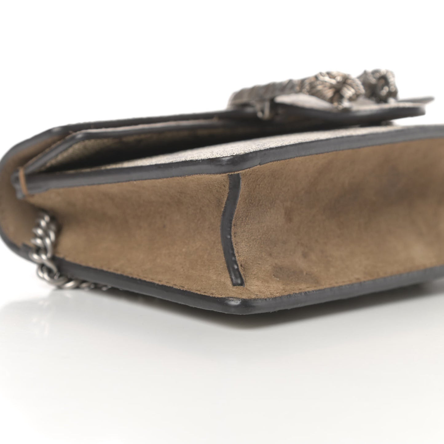 GG Supreme Monogram Super Mini Dionysus Shoulder Bag Taupe