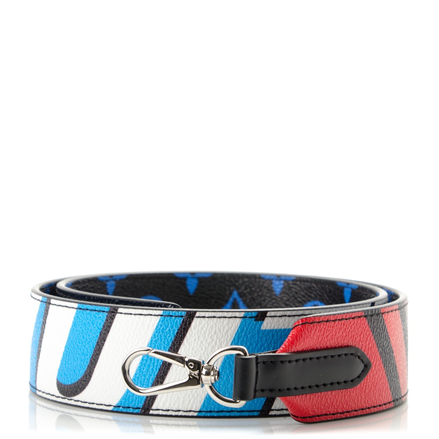 Louis Vuitton Canvas Bandouliere Shoulder Strap Black Bleu Digital 1 of 4