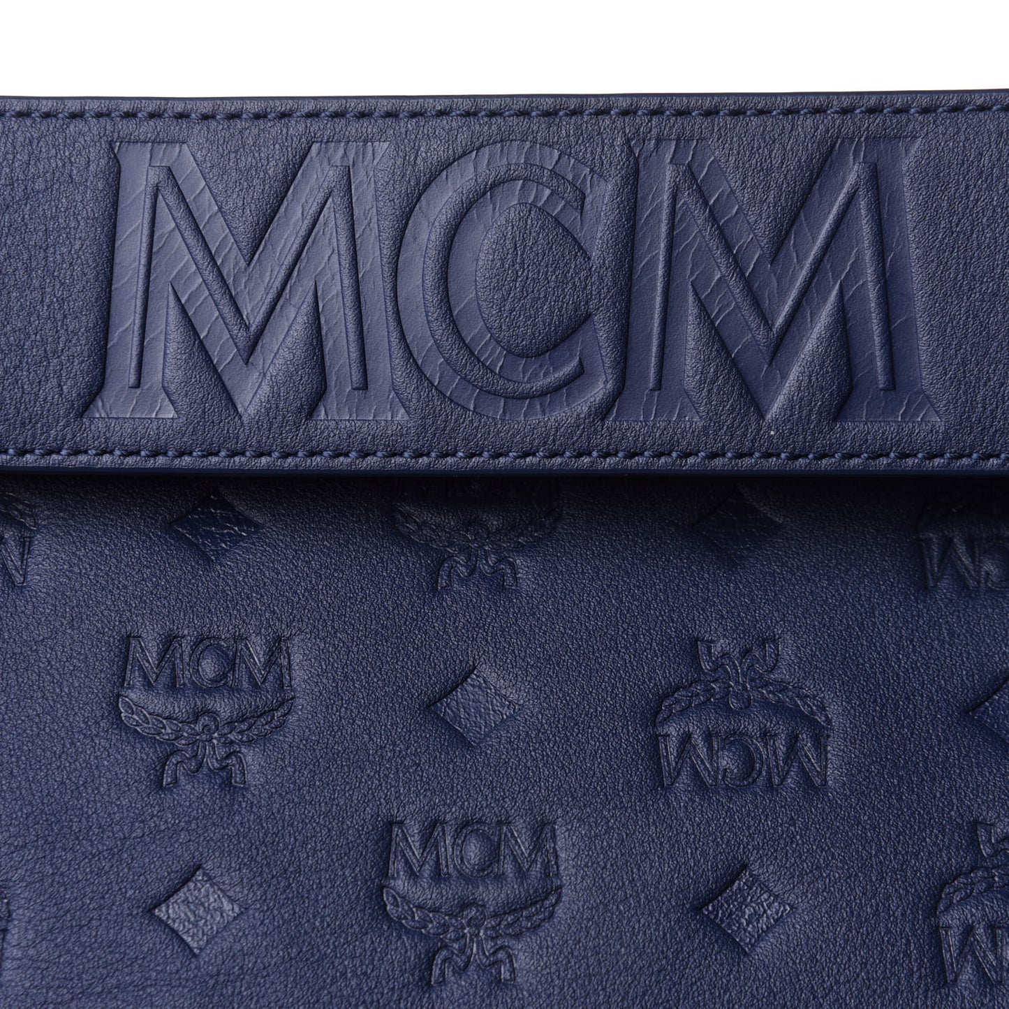 Calfskin Ottomar Monogram Large Klara Hobo Navy Blue