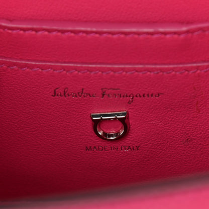 Salvatore Ferragamo Calfskin The Piccolo Boxyz Top Handle Bag Pink 6 of 13