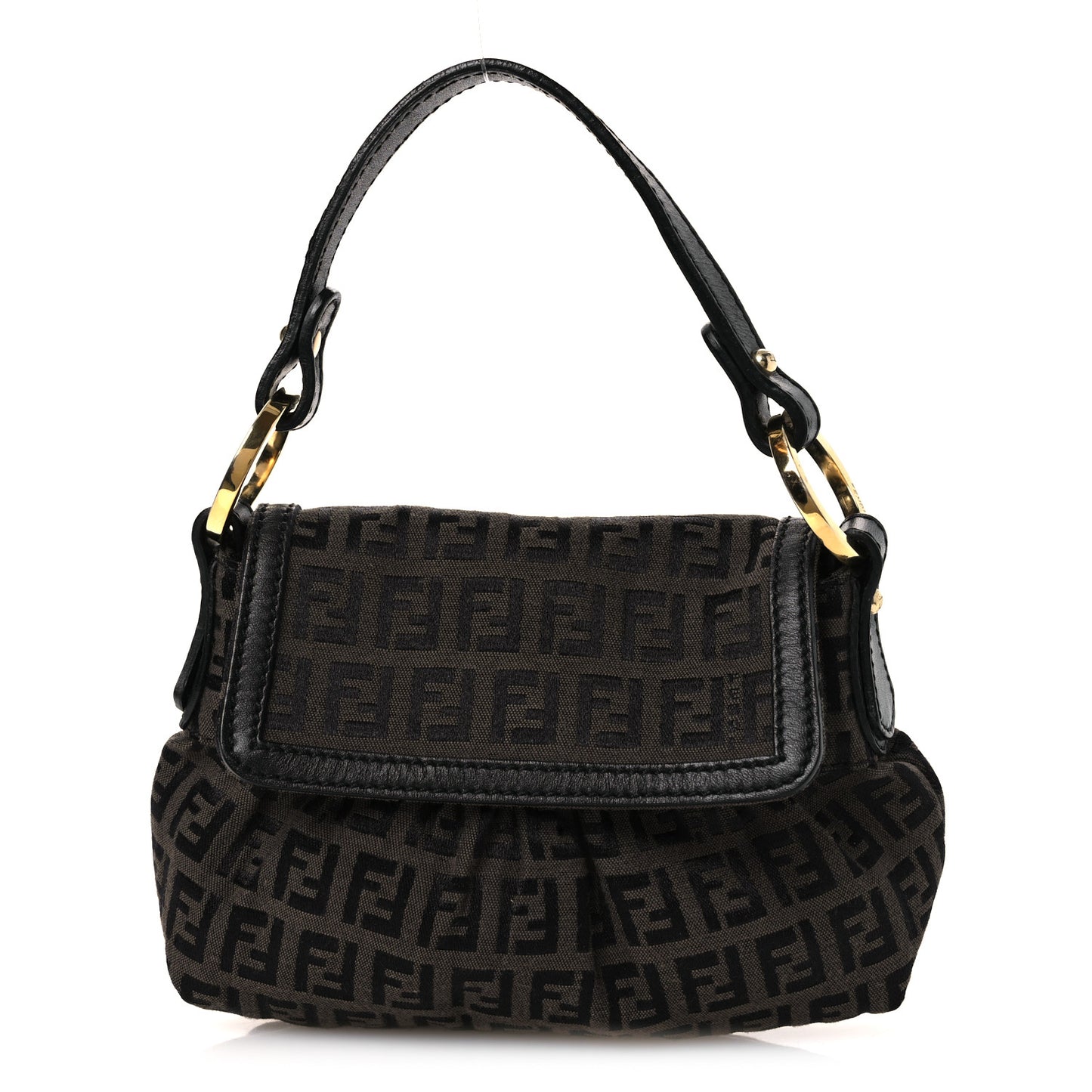 Zucchino Mini Chef Shoulder Bag Tobacco Moro Black