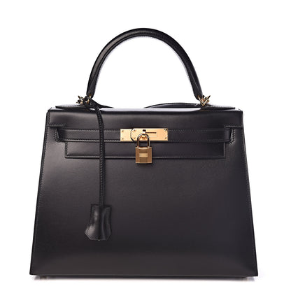 Hermes Box Kelly Sellier 28 Black 1 of 37