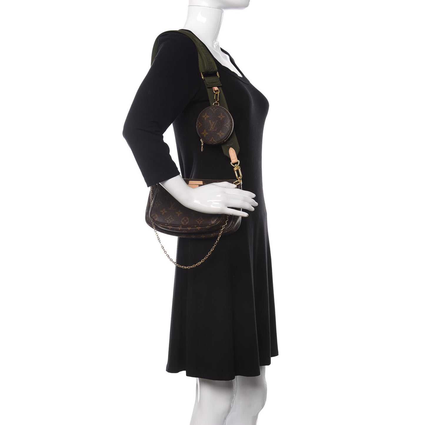 Monogram Multi Pochette Accessories Kaki