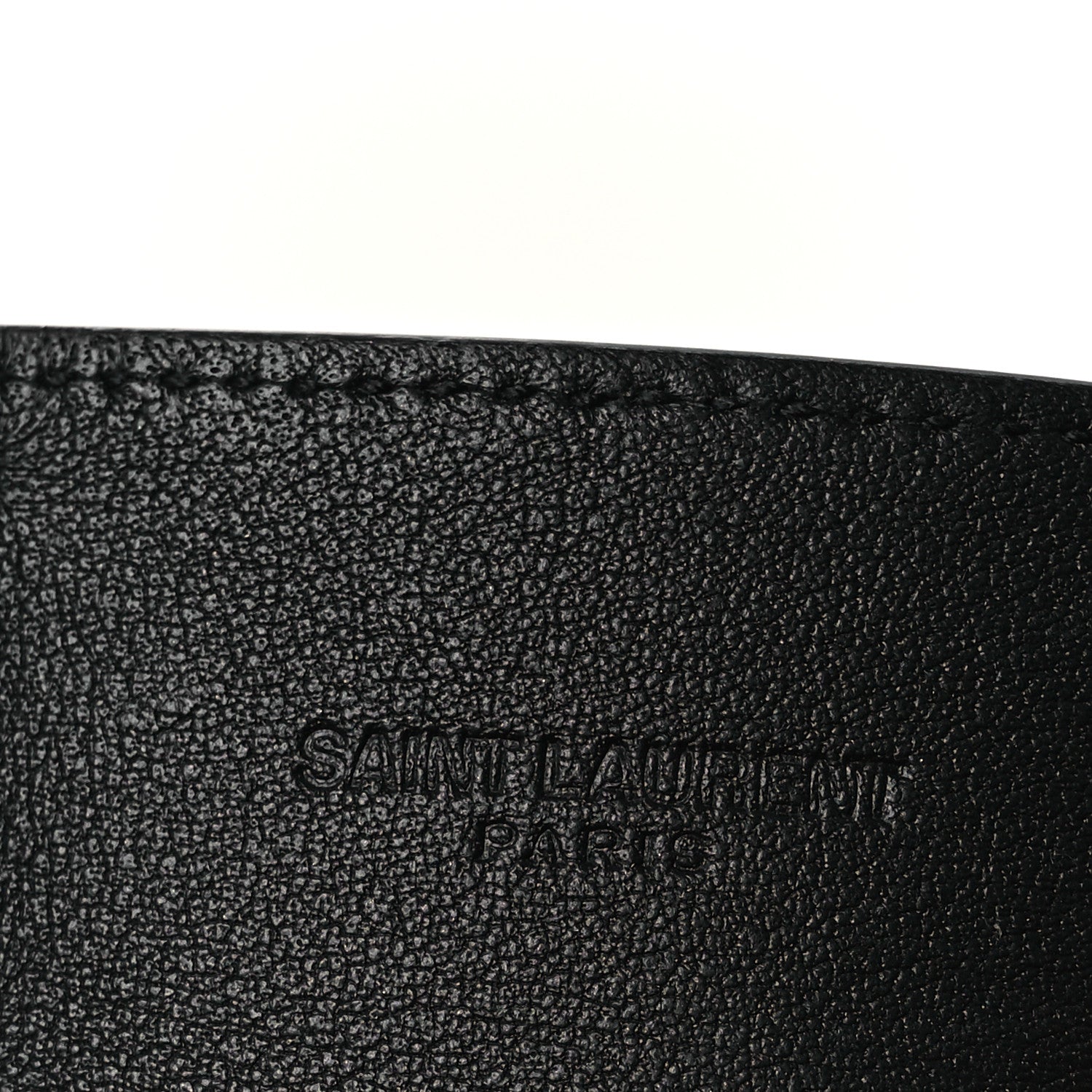 Saint Laurent Calfskin Monogram Bracelet Black 4 of 6