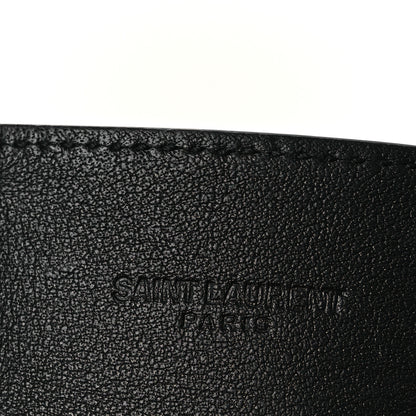 Saint Laurent Calfskin Monogram Bracelet Black 4 of 6