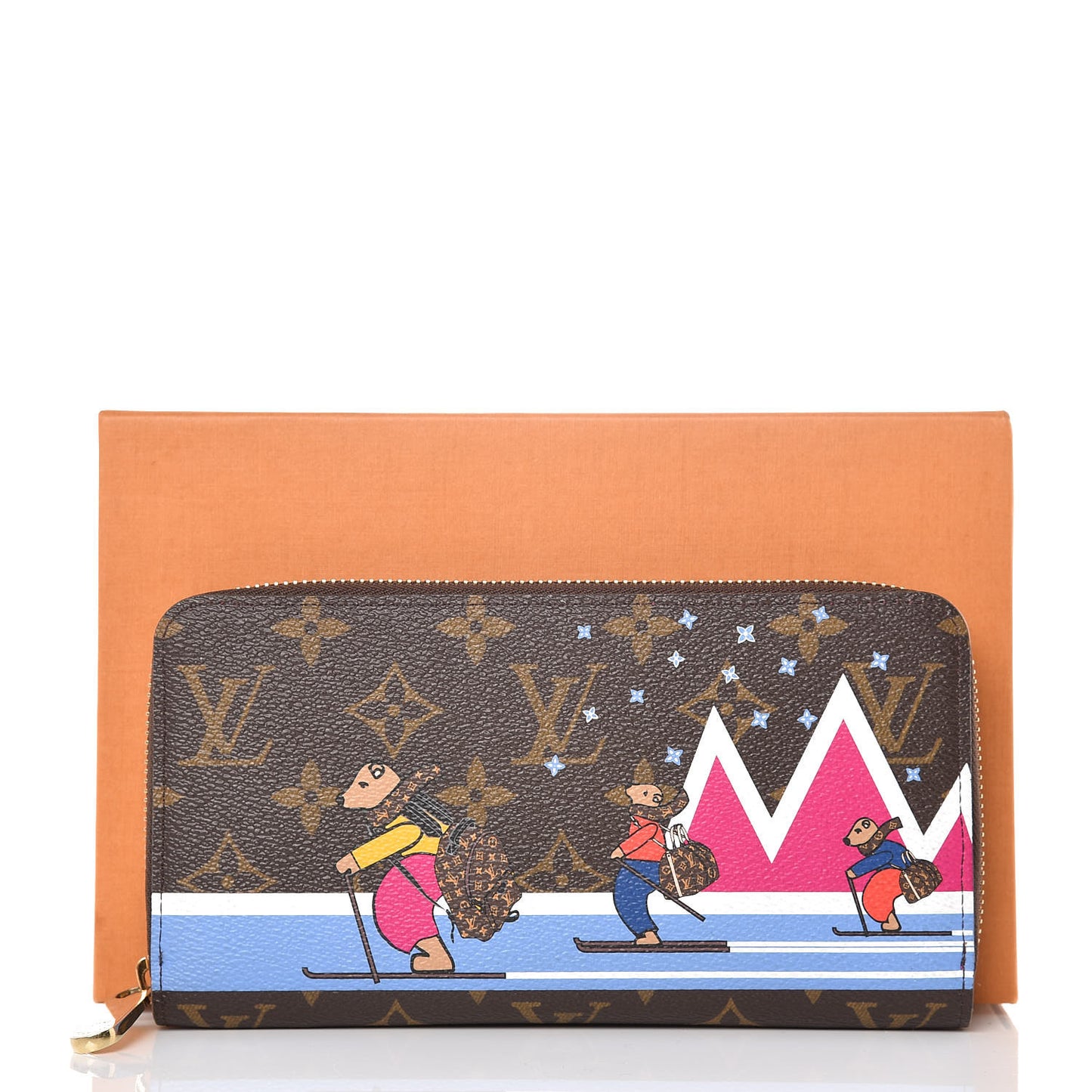 Monogram 2018 Christmas Animation Zippy Wallet