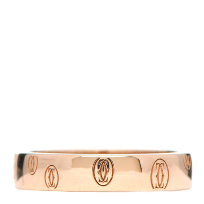 Cartier 18K Pink Gold 4mm Happy Birthday Band Ring 52 6 1 of 4