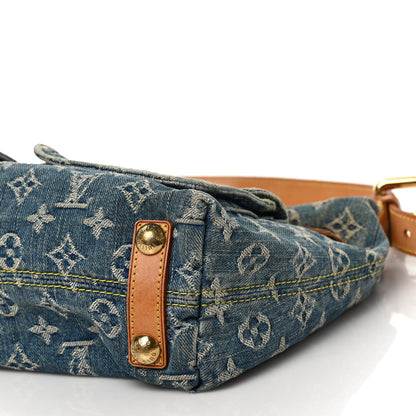 Louis Vuitton Monogram Denim Baggy PM Blue 8 of 9