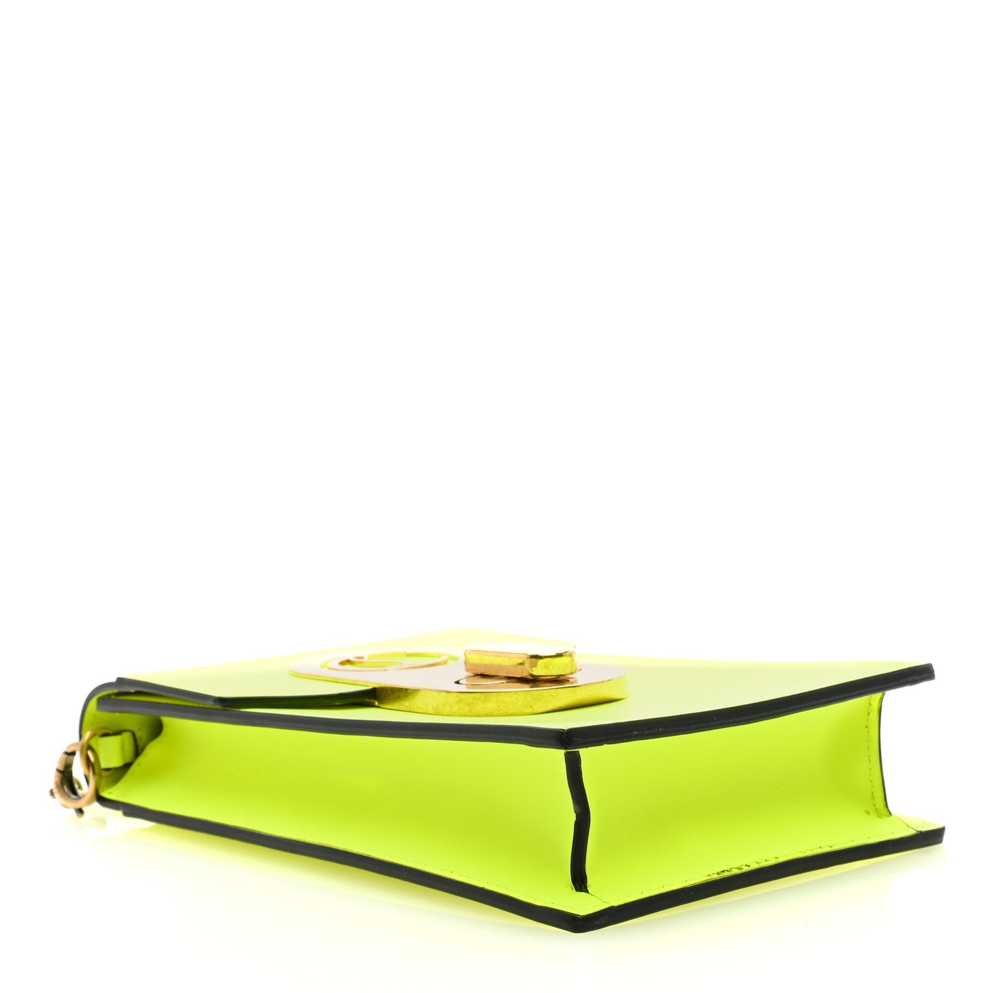Calfskin Elisa Phone Crossbody Neon Green
