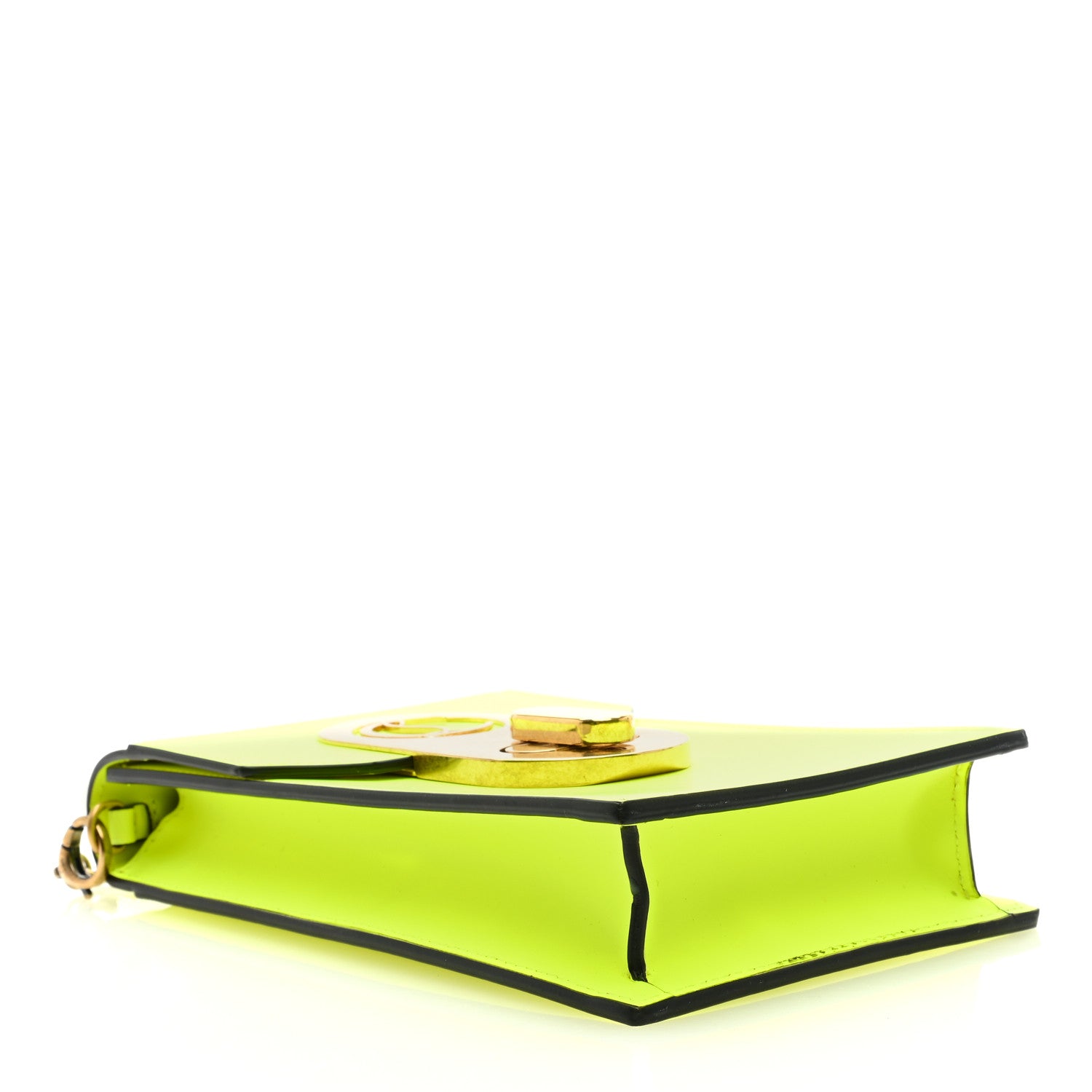 Christian Louboutin Calfskin Elisa Phone Crossbody Neon Green 4 of 8