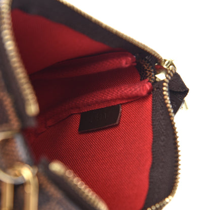Louis Vuitton Damier Ebene Mini Pochette Accessories 6 of 9