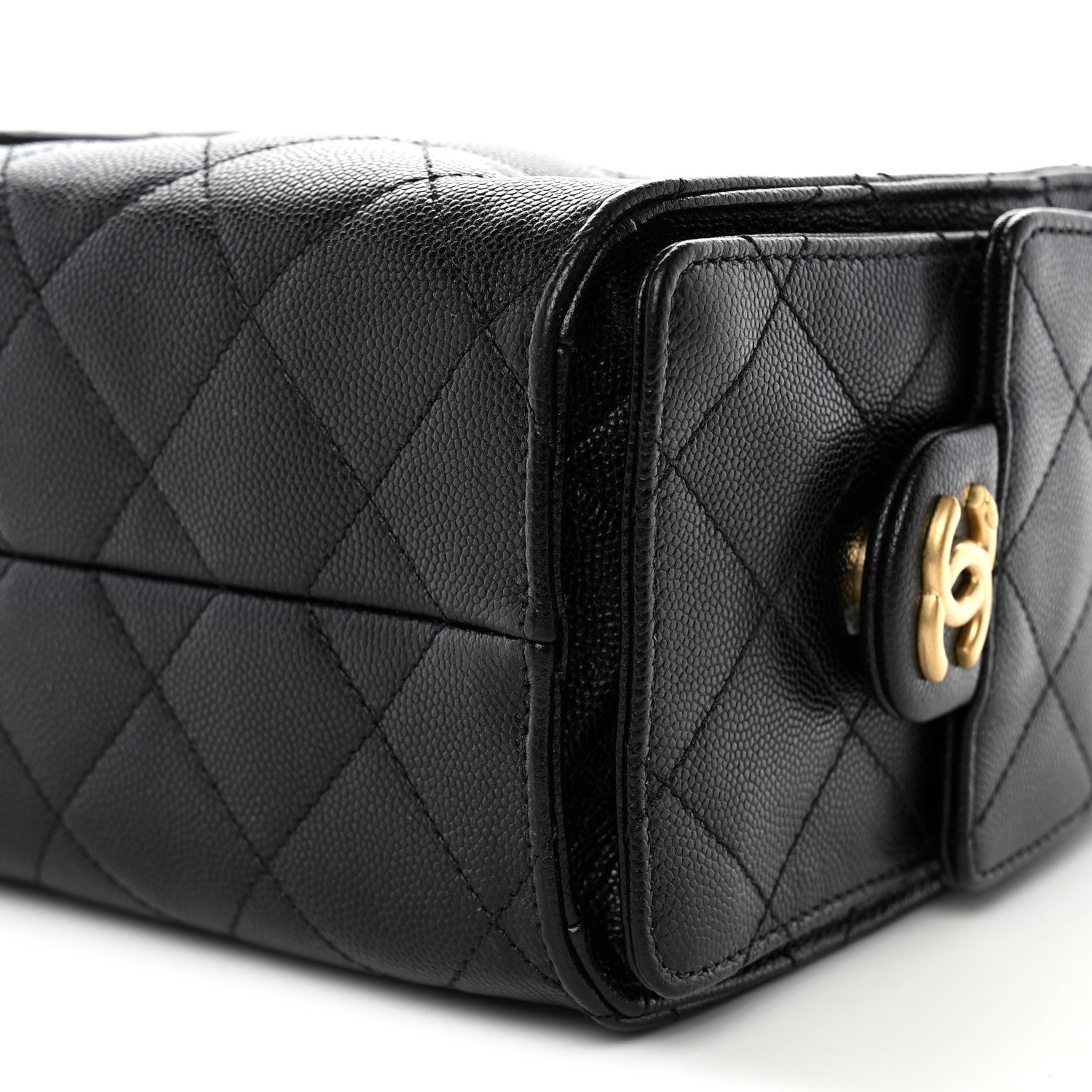 Chanel Caviar Quilted Mini Chanel 25 Handbag Black 10 of 10