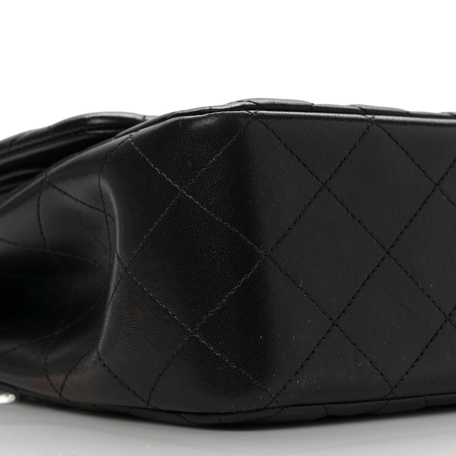 Chanel Lambskin Quilted Jumbo Double Flap Black 8 of 9