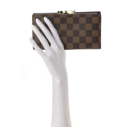 Louis Vuitton Damier Ebene Continental French Purse Wallet 2 of 8