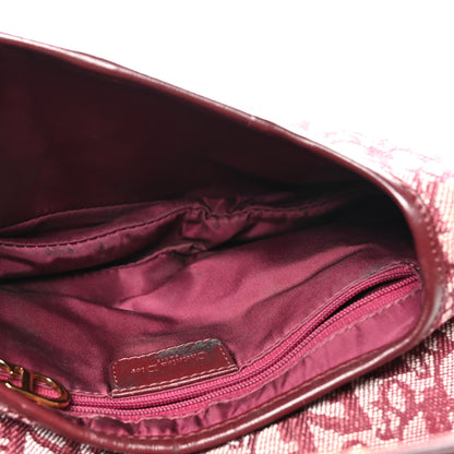 Christian Dior Monogram Saddle Bag Burgundy 5 of 10