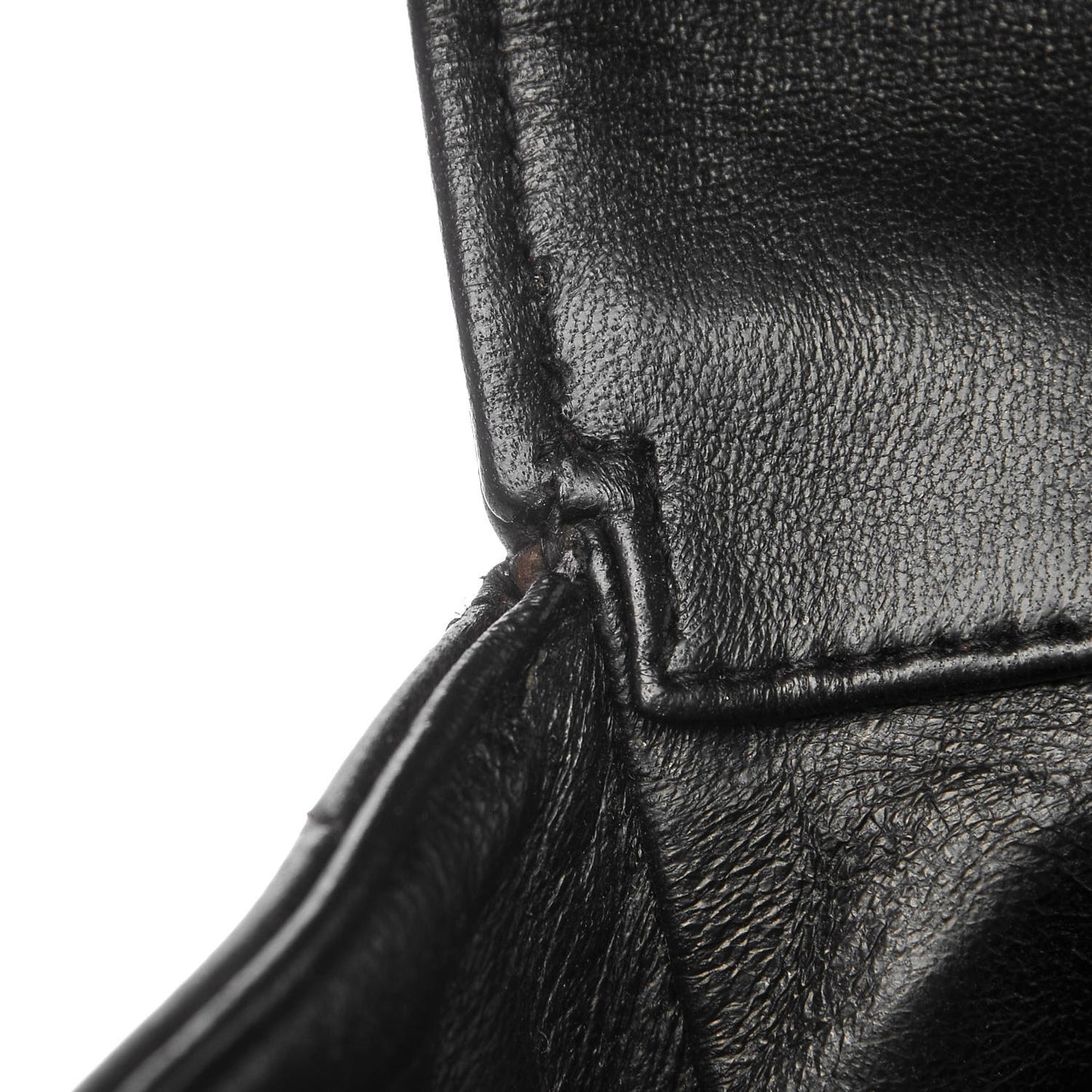 Lambskin Quilted Drawstring Backpack Black