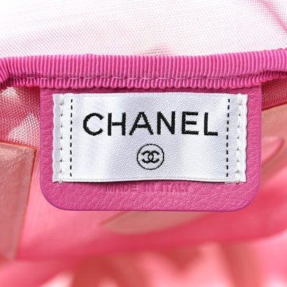 Chanel Mesh Nylon Logo Backpack Pink 6 of 12