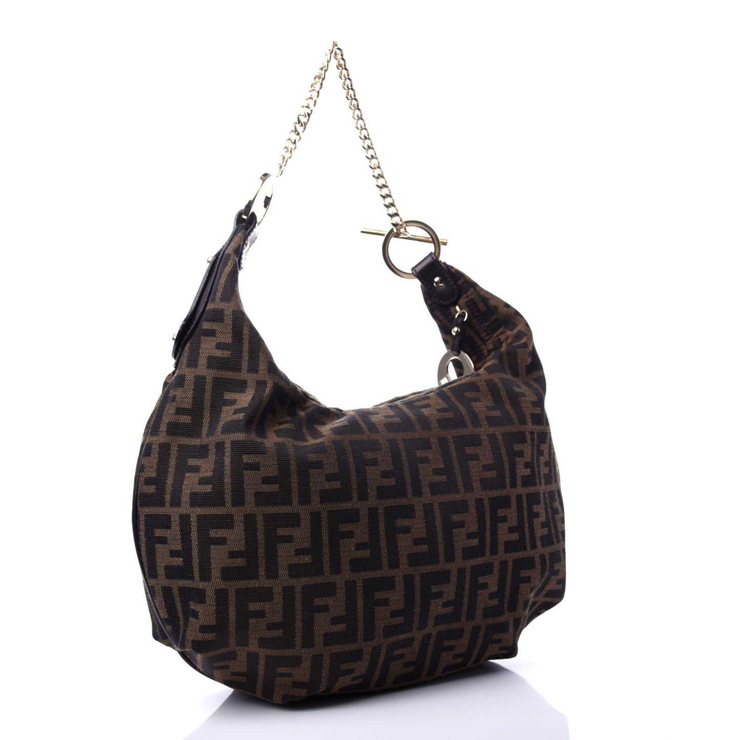 Zucca Small Chef Chain Hobo Tobacco