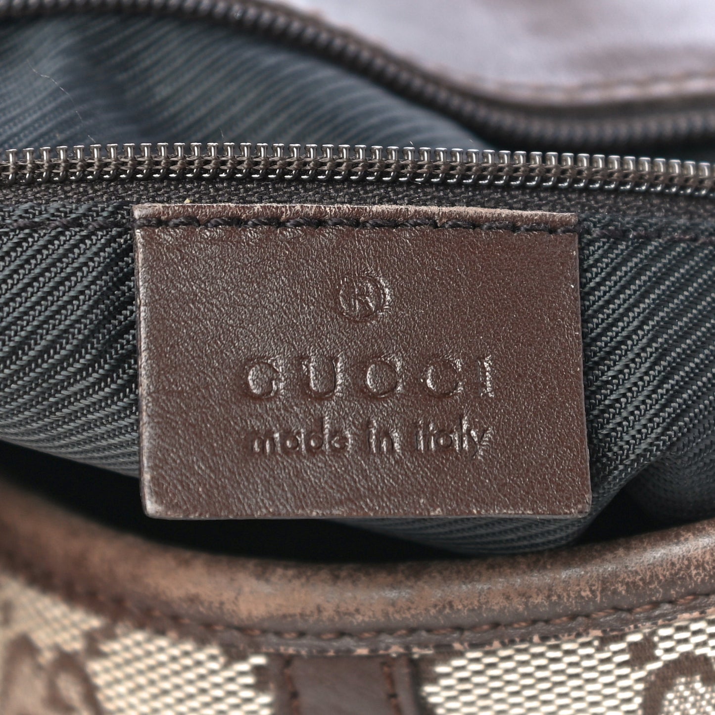 Monogram Lobster Clasp Jackie O Hobo Brown